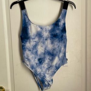 NWT Calvin Klein One Piece Swimsuit blue size Small